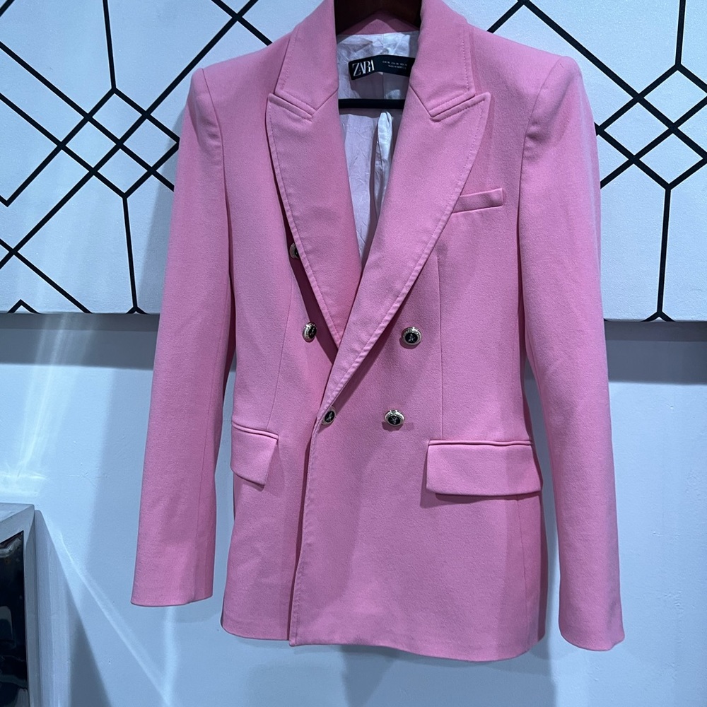 Pink Zara blazer